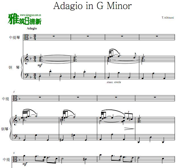 Adagio in G Minorٸ GСٸٺ