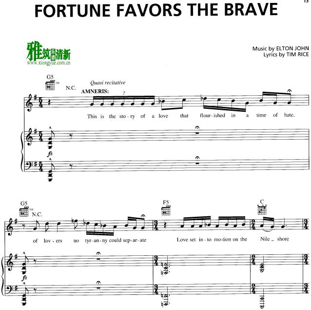 aida - Fortune favors the braveٰ