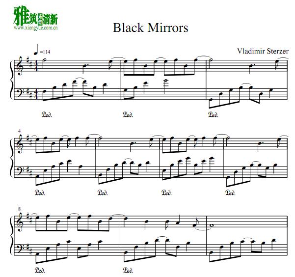 vladimir sterzer - Black mirrors钢琴谱