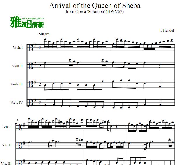 ¶ Arrival of the Queen of Sheba