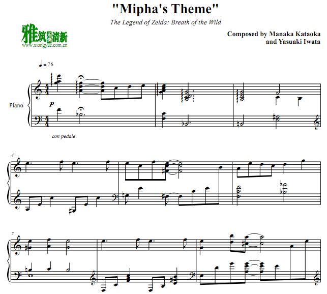 ﴫ˵Ұ֮Ϣ  Mipha's Theme ׷