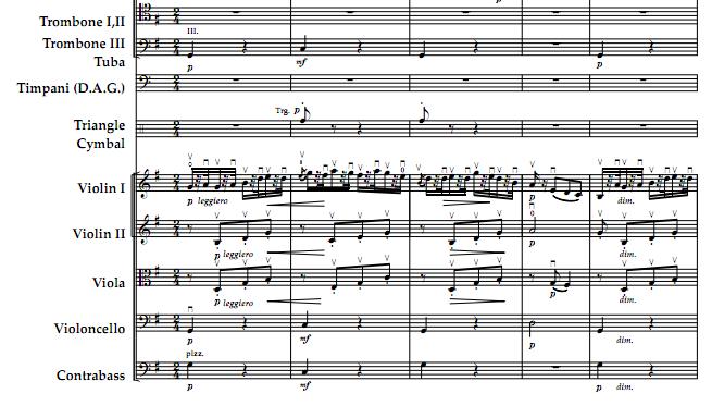 Humoresque  op.101 No.7幽默曲 管弦乐总谱2