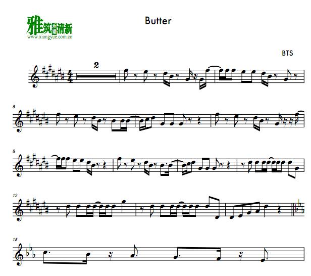BTS - Butter小提琴谱
