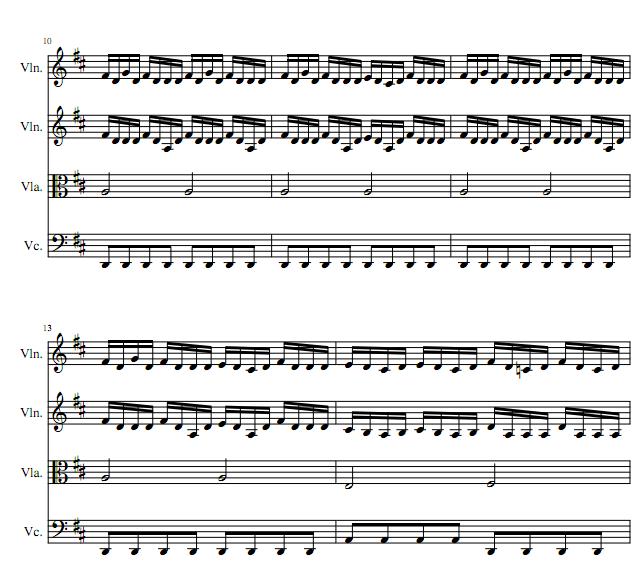 Music for a found harmonium弦乐四重奏谱