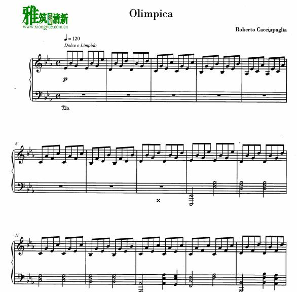 Roberto Cacciapaglia - olimpica钢琴谱