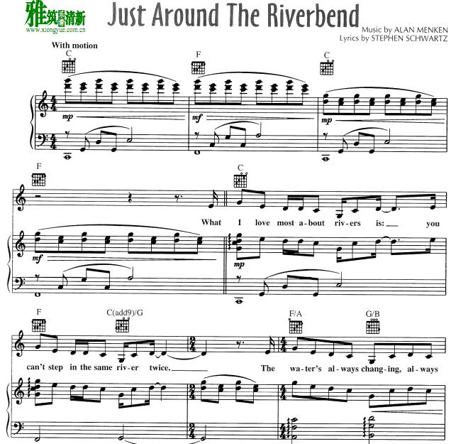just around the riverbend钢琴伴奏谱