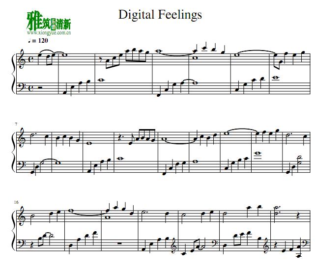 Vitalie Rotaru - Digital feelings钢琴谱