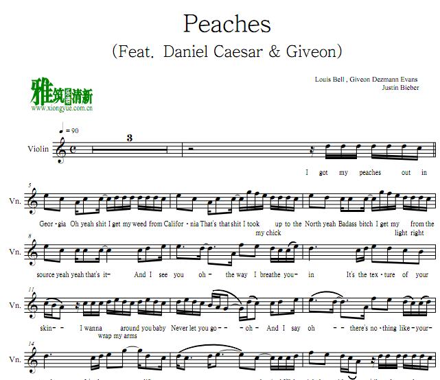 Justin Bieber - PeachesС