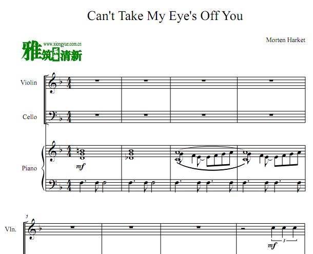 Can't Take My Eyes Off You 