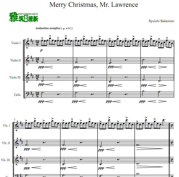 Merry Christmas Mr. Lawrence Сٴ D