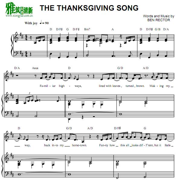 Ben Rector - The Thanksgiving Song ٰ