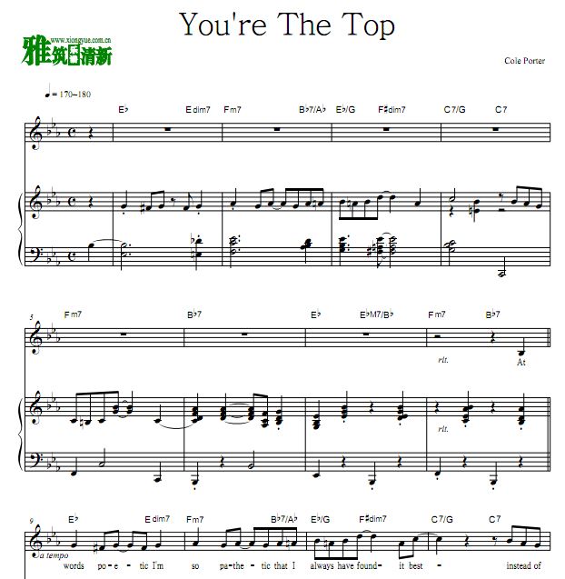 Cole Porter - You're The Top   