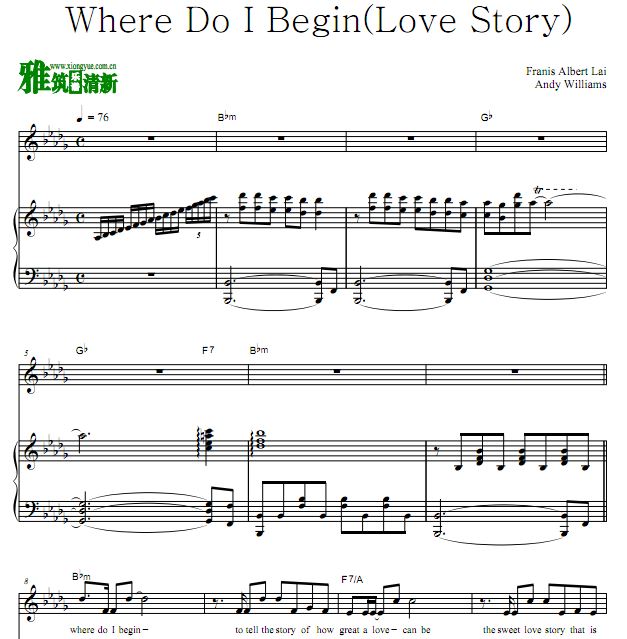 Andy Williams - Where Do I Begin (Love Story)ٵ