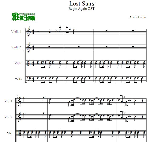 Begin Again - Lost Stars 