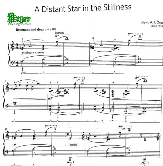 A Distant Star in the Stillness钢琴谱