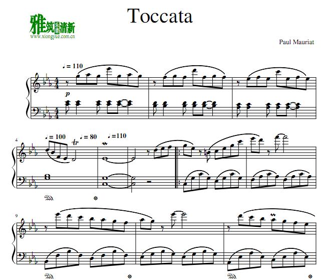 paul mauriat toccata钢琴谱