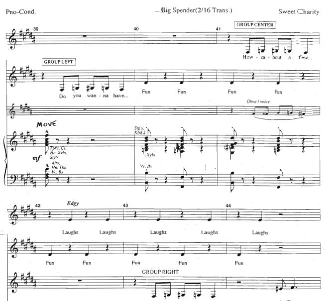 sweet charity - big spender正谱 钢琴伴奏谱