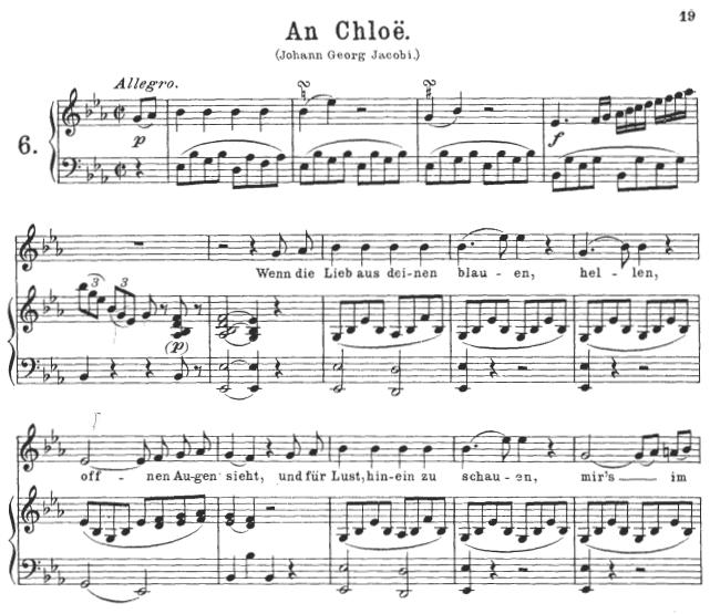 Mozart 莫扎特 An Chloe 正谱