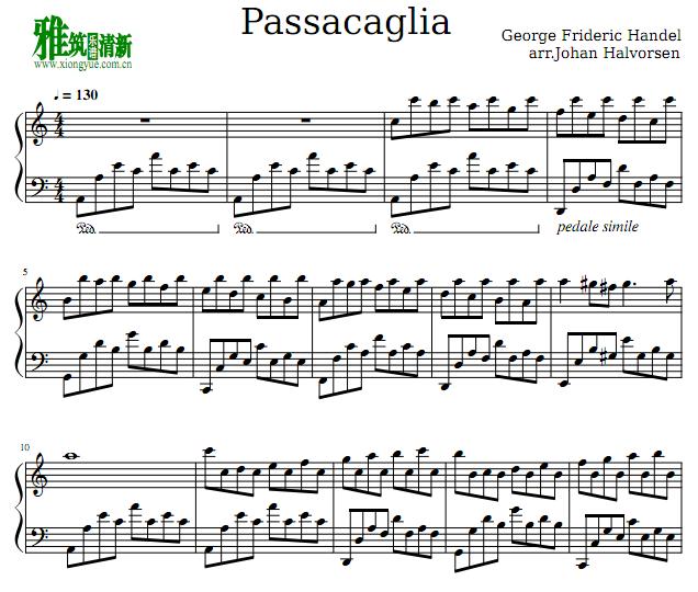 Handel Halvorsen  Passacaglia 