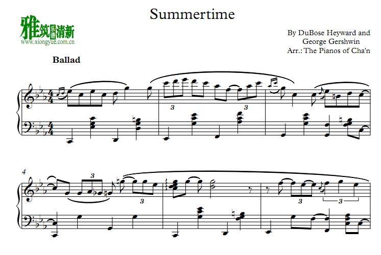 gershwin - summertime