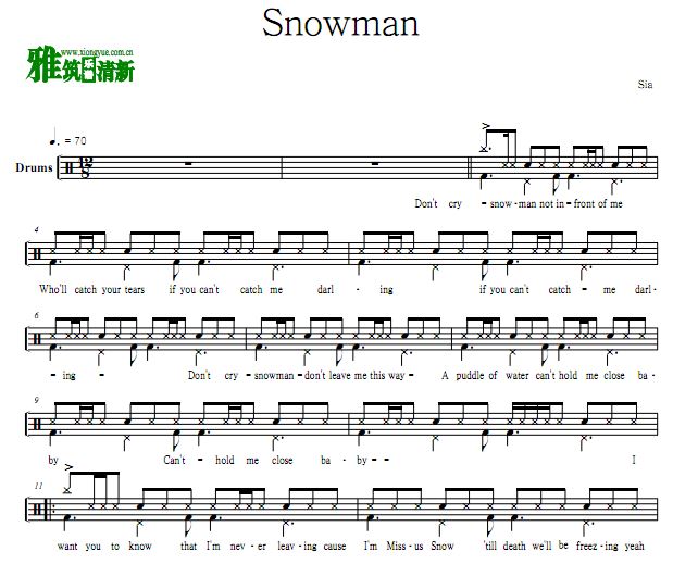 Sia - Snowman ӹ 