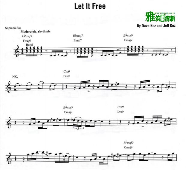 Dave koz - Let it Free萨克斯谱