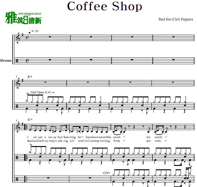 Red Hot Chili Peppers - Coffee Shop 
