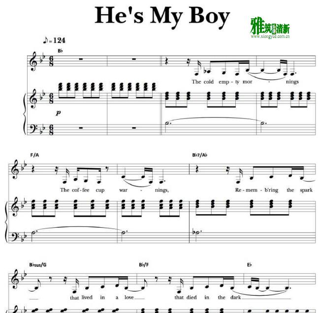 人人都在谈论杰米声乐谱 - He's My Boy声乐钢琴伴奏谱