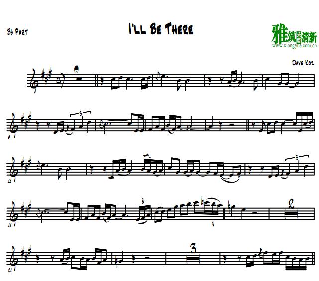Dave Koz - I'll Be There萨克斯谱