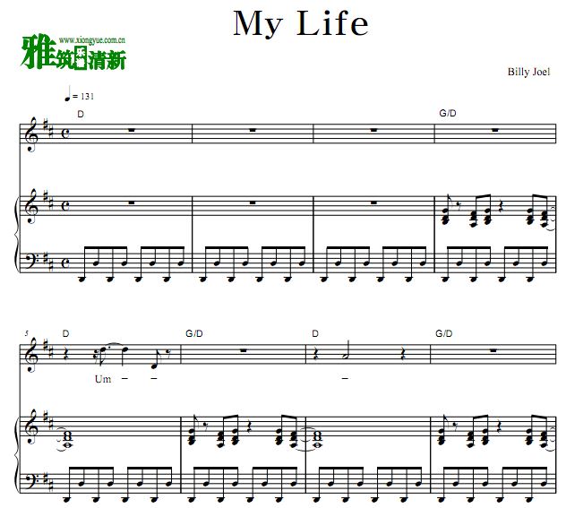 Billy Joel - My Life   