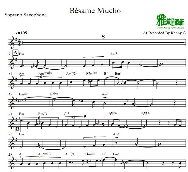 Kenny G - Besame Mucho˹ Soprano