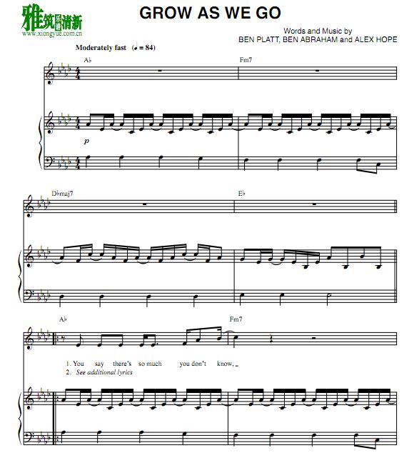 Ben Platt - Grow As We Goٰ