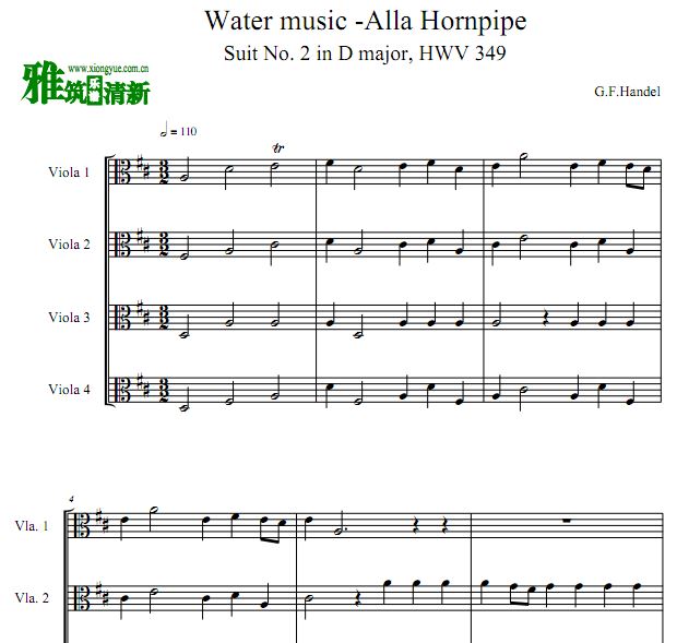 ¶ ˮ Alla Hornpipe 