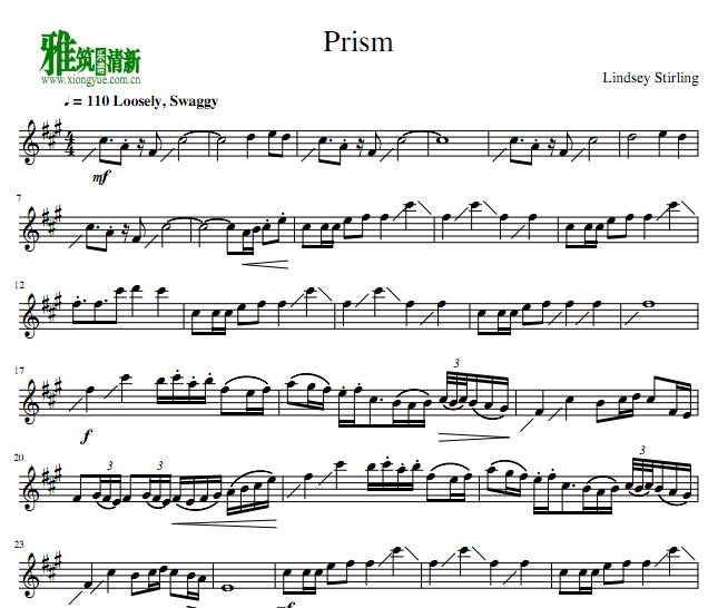 Lindsey Stirling - Prism小提琴谱