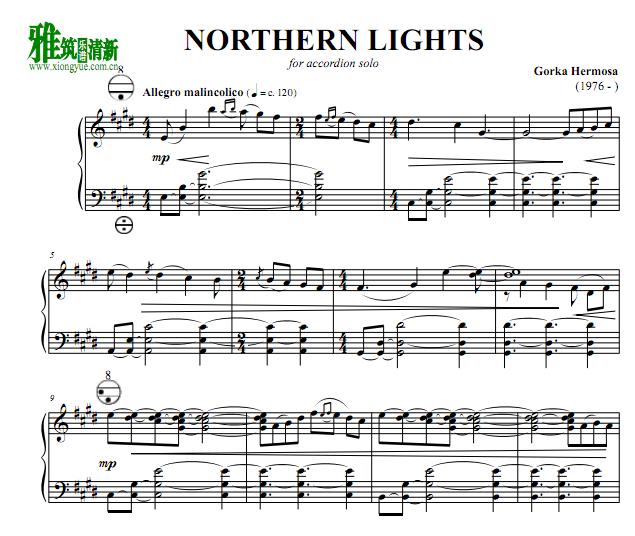 Gorka Hermosa - NORTHERN LIGHTS手风琴谱