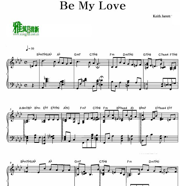 Keith Jarrett - Be My Love爵士钢琴谱