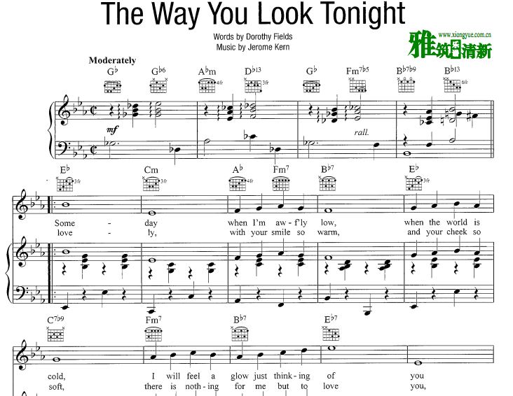The Way You Look Tonight   