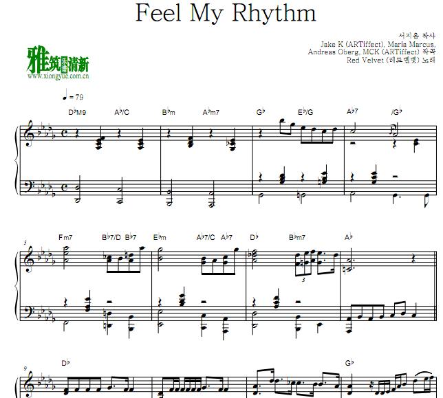 Red Velvet - Feel My Rhythm钢琴谱