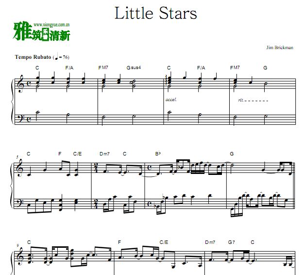 Jim Brickman   Little Stars钢琴谱