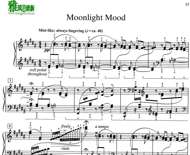 William Gillock - Moonlight mood钢琴谱