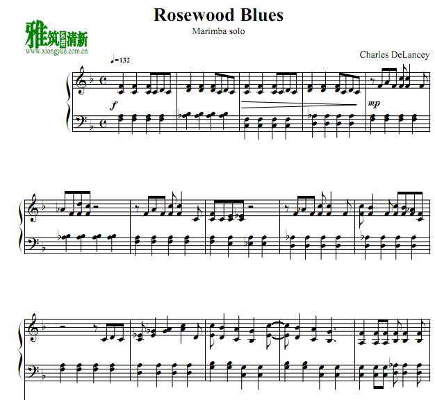Rosewood Blues马林巴谱