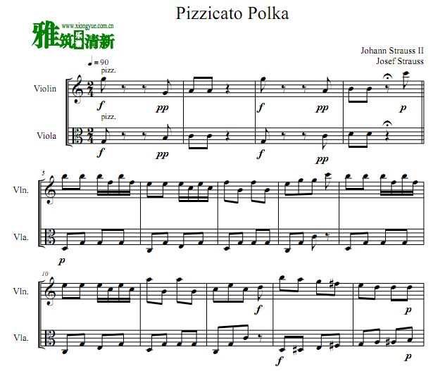 ˹˹ Pizzicato Polka С