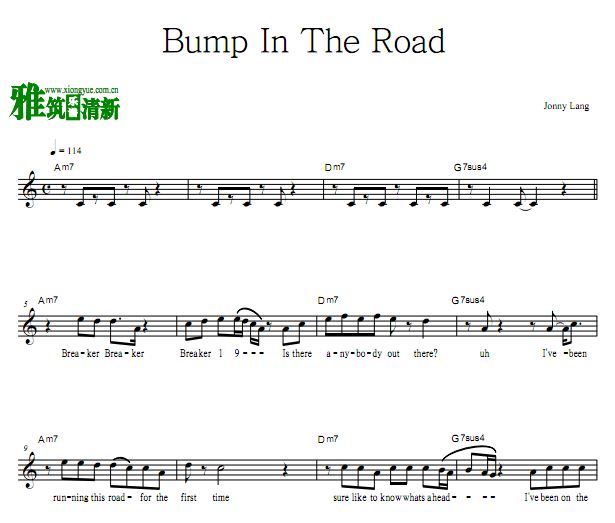 Jonny Lang - Bump In The Road 歌谱
