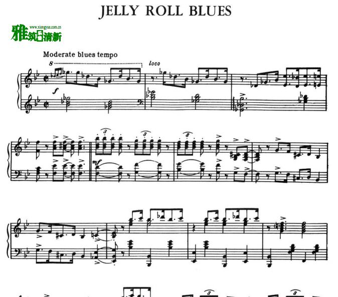 JELLY ROLL BLUES - Dave Brubeck爵士钢琴谱