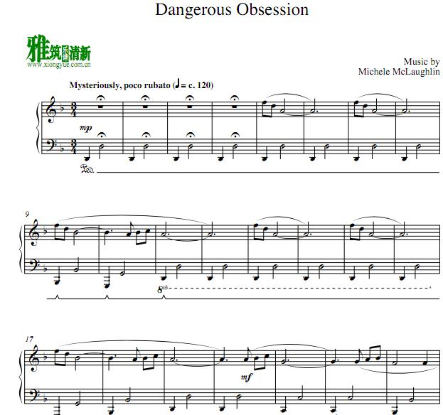 Dangerous Obsession钢琴谱