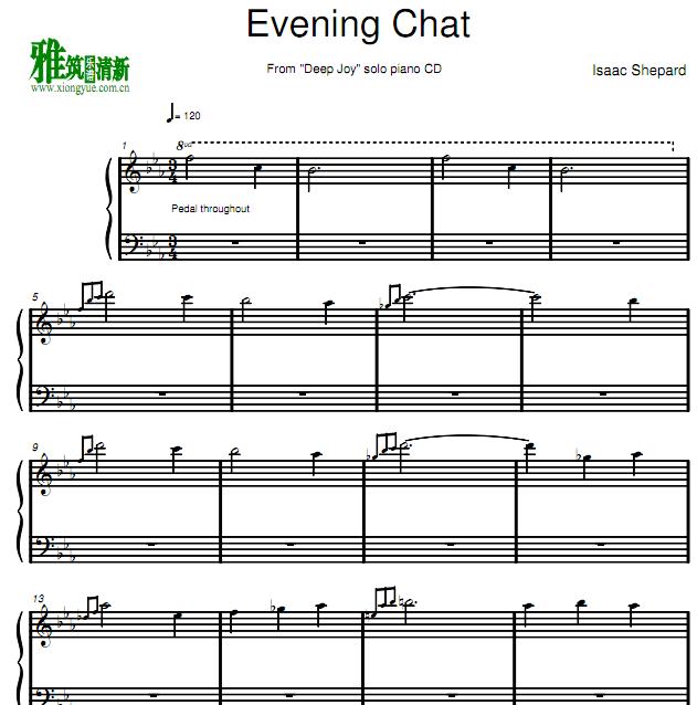 Isaac Shepard - Evening Chat钢琴谱