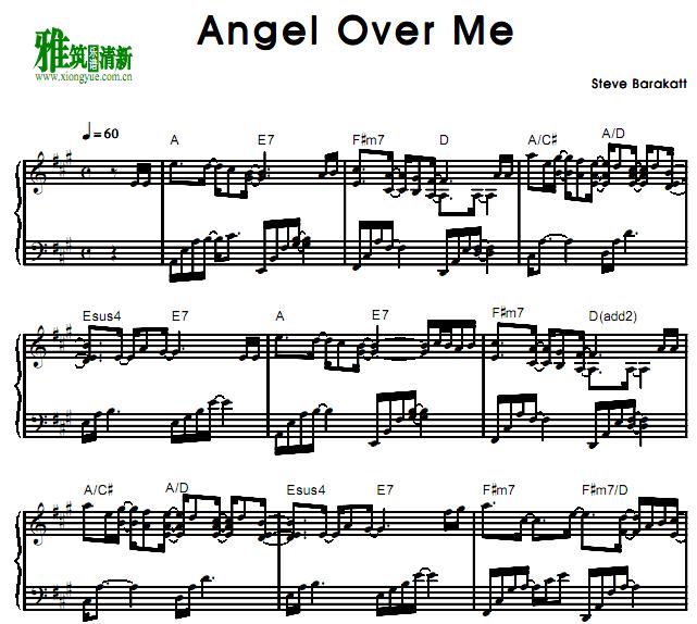 Steve Barakatt - angel over me钢琴谱
