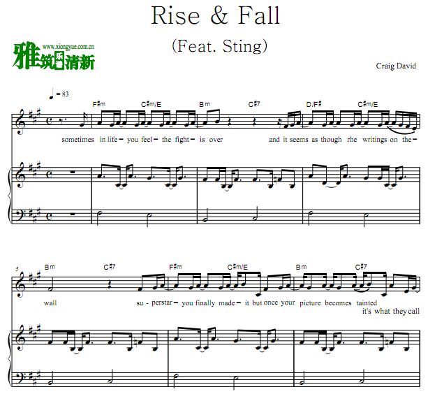 Craig David - Rise & Fall  ٵ