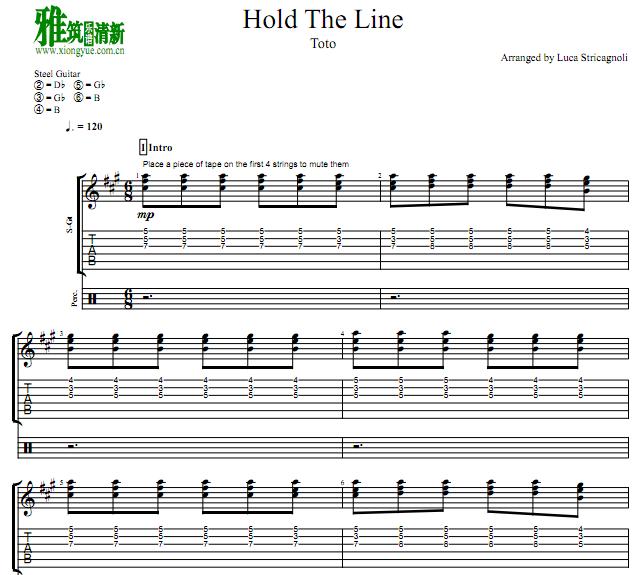 luca stricagnoli  - Hold The Line吉他谱