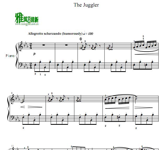 William Gillock - the juggler钢琴谱